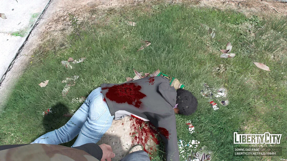 Realistic blood and wounds / GTA 5
