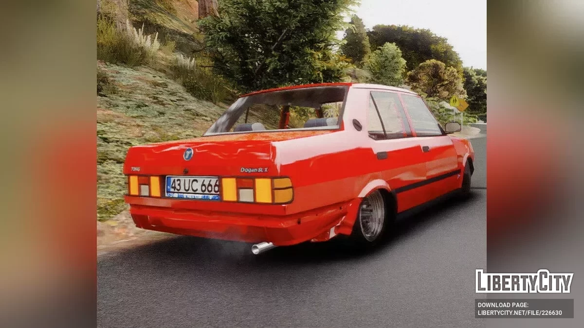 Tofas Doğan SLX con llantas Mangels / GTA 5