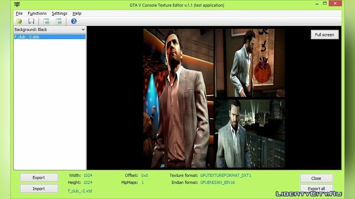 GTA 5 Console Texture Editor 1.1 beta / GTA 5