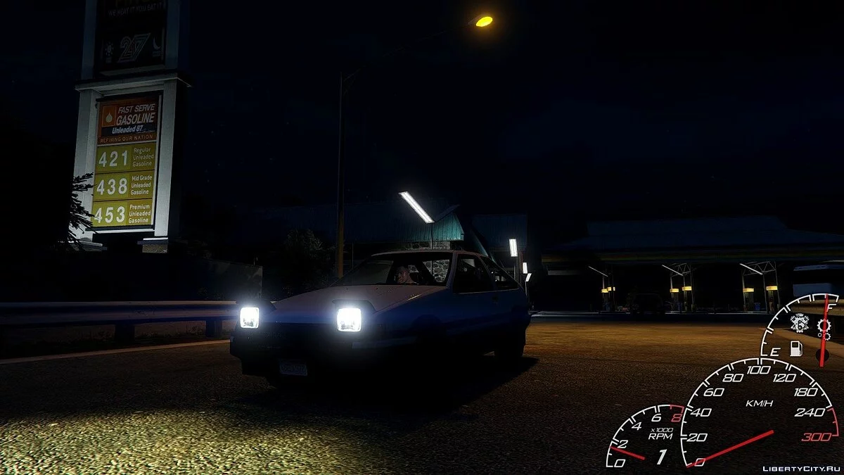 Toyota Sprinter Trueno GT Apex (AE86) Pack 1985 [Añadir y Reemplazar] 2.5 / GTA 5