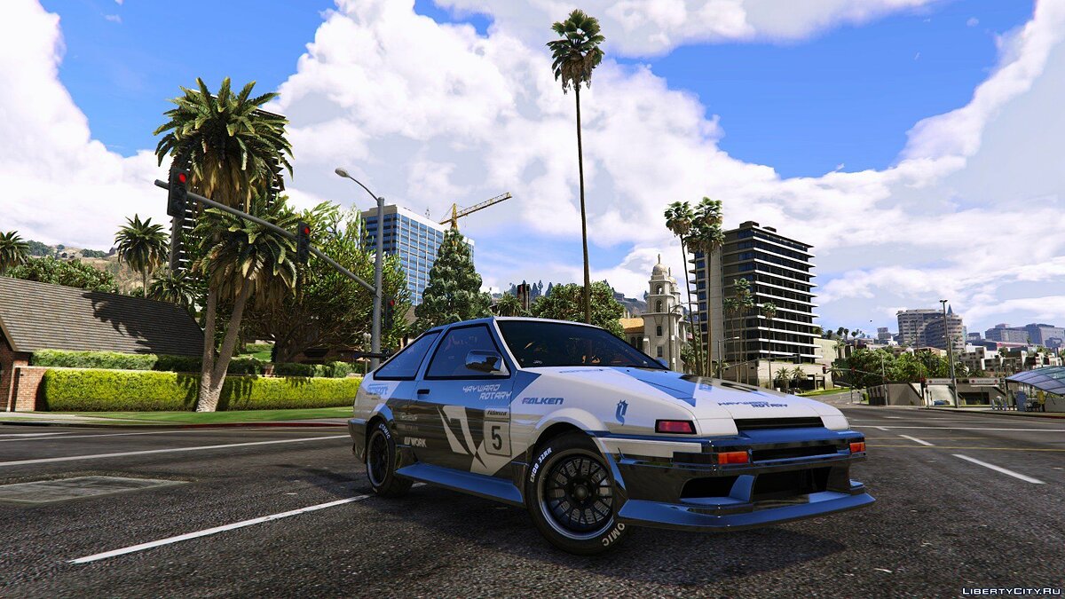 Toyota ae86 для гта 5 фото 47