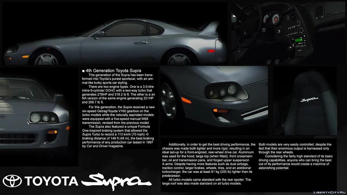 Toyota Supra Turbo '98 (A80) [Add-On | LODs | 250+ Bagian Tuning | Suara] / GTA 5
