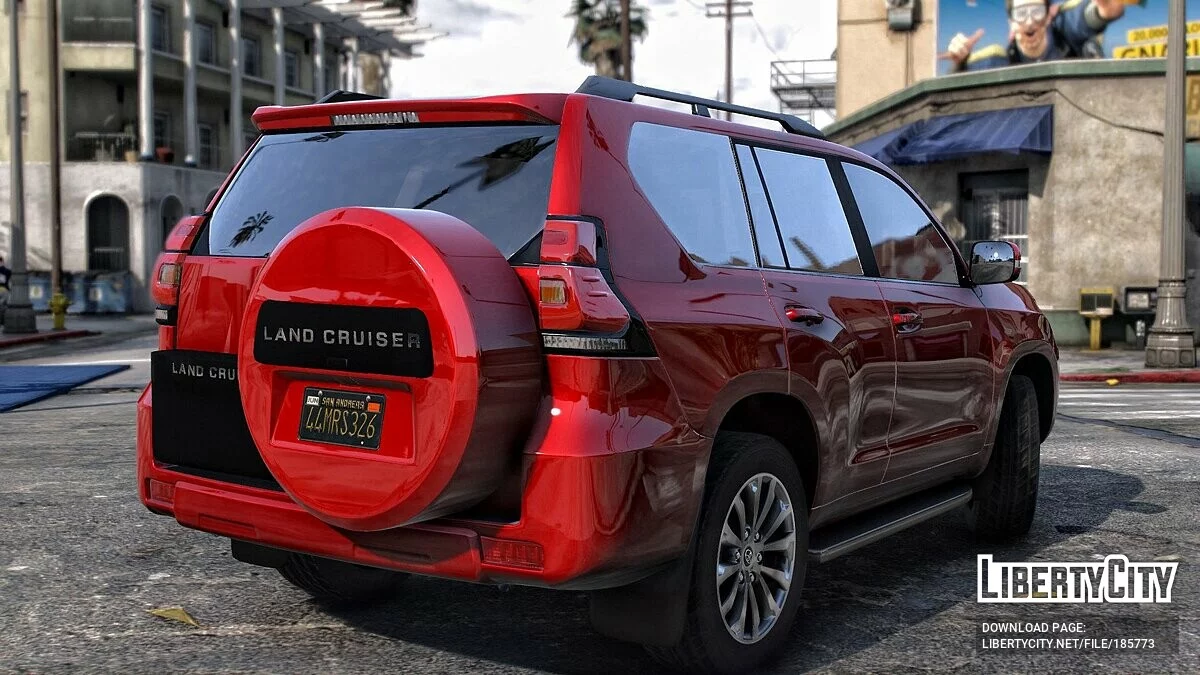 带备胎的丰田陆地巡洋舰 Prado LC150 2018 / GTA 5