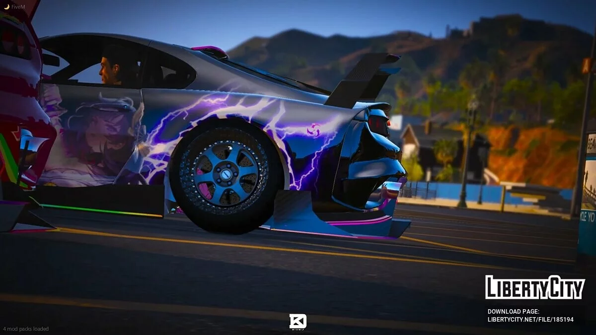 Toyota Supra Hycade RGB Itasha Édition Lumière RGB / GTA 5