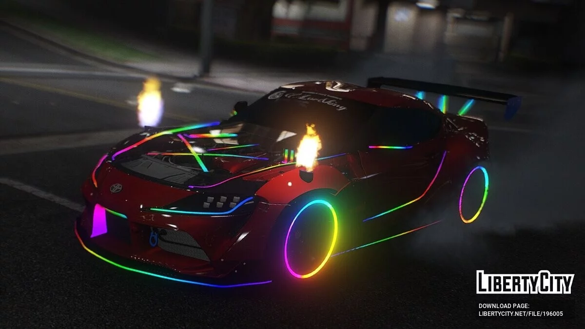 Toyota Supra - Dynamic RGB Lights / GTA 5