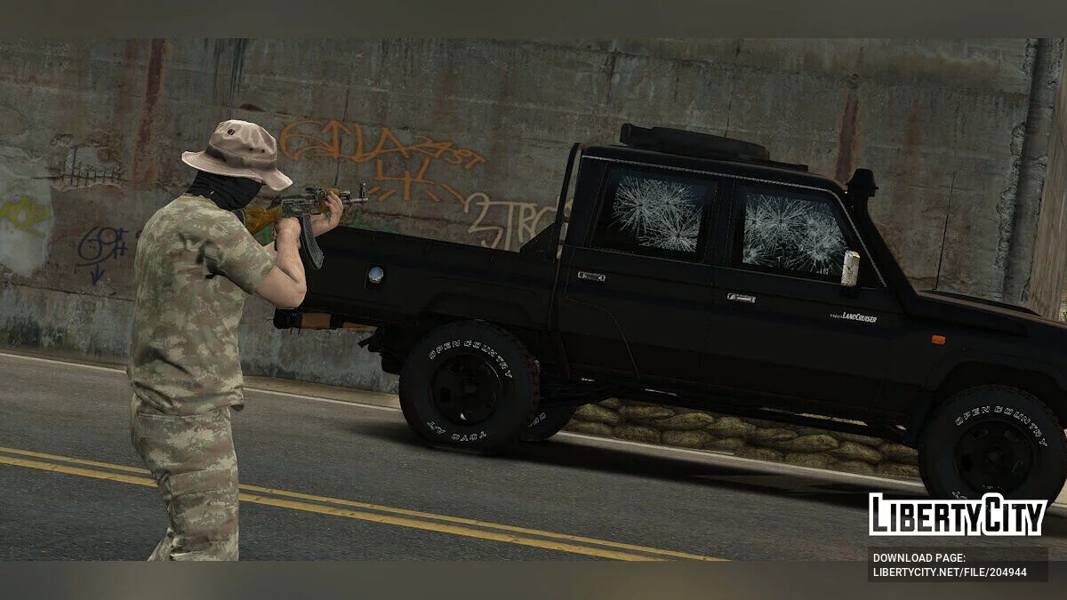Toyota Land Cruiser GR Pick Up Armored v1.0 / GTA 5
