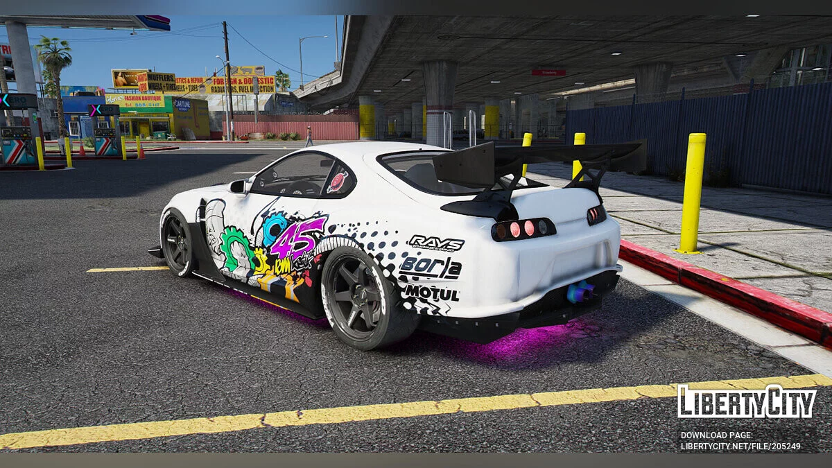 Toyota Supra A80 Widebody Graffiti Edition / GTA 5