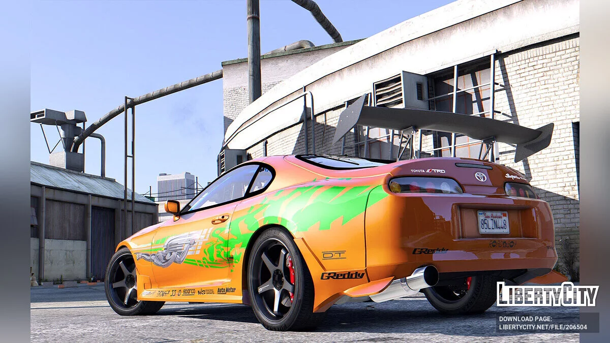 Brian O'Conner Toyota Supra Hızlı ve Öfkeli v2.0 / GTA 5