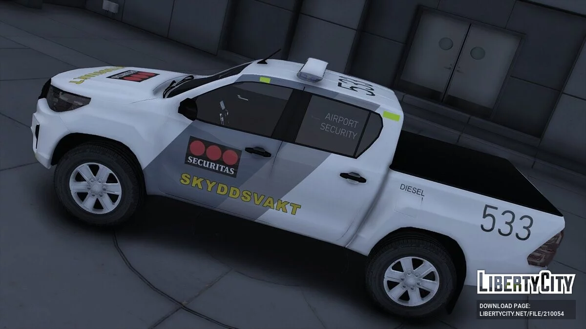 2019 Toyota Hilux Securitas Skyddsvakt v1.0 / GTA 5