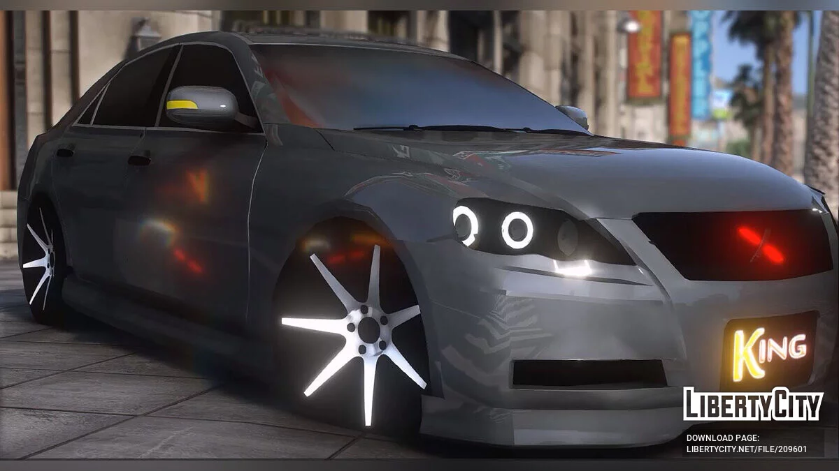 Toyota Mark X 300g Modified And HQ Interior v1.1 / جي تي أي 5