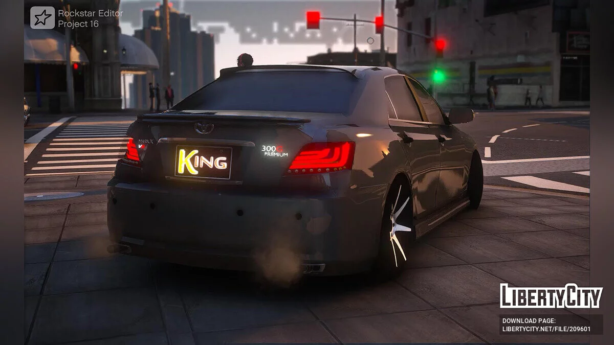Toyota Mark X 300g Modified And HQ Interior v1.1 / جي تي أي 5