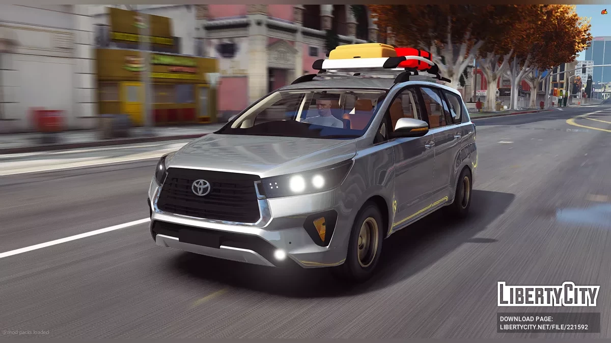 Toyota Innova Crysta/Reborn 2022 + Roof Rack / GTA 5