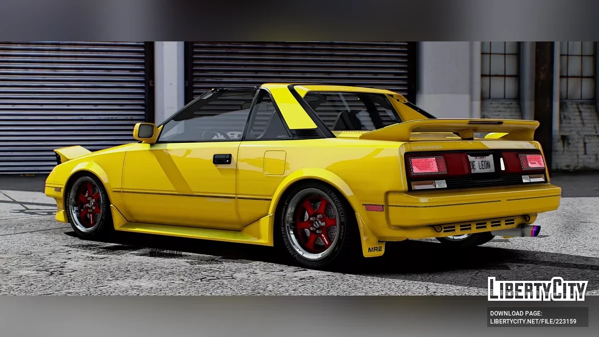 Toyota MR2 1989 Animated Audio player / GTA 5