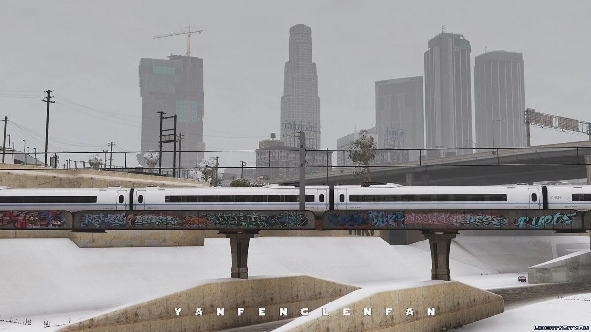 Trem de alta velocidade CRH3C da China / GTA 5