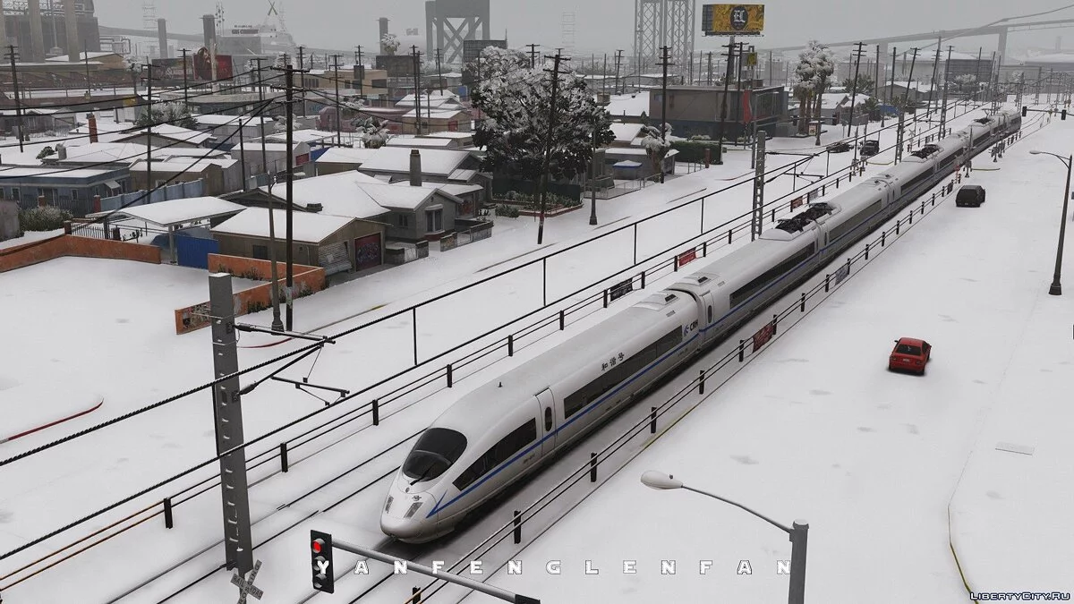Trem de alta velocidade CRH3C da China / GTA 5