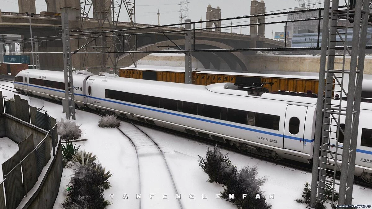 Trem de alta velocidade CRH3C da China / GTA 5