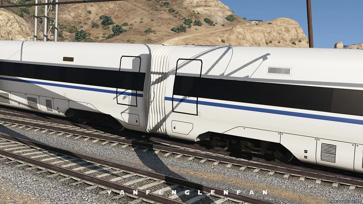 Високошвидкісний поїзд CRH380D EMU Китаю / GTA 5