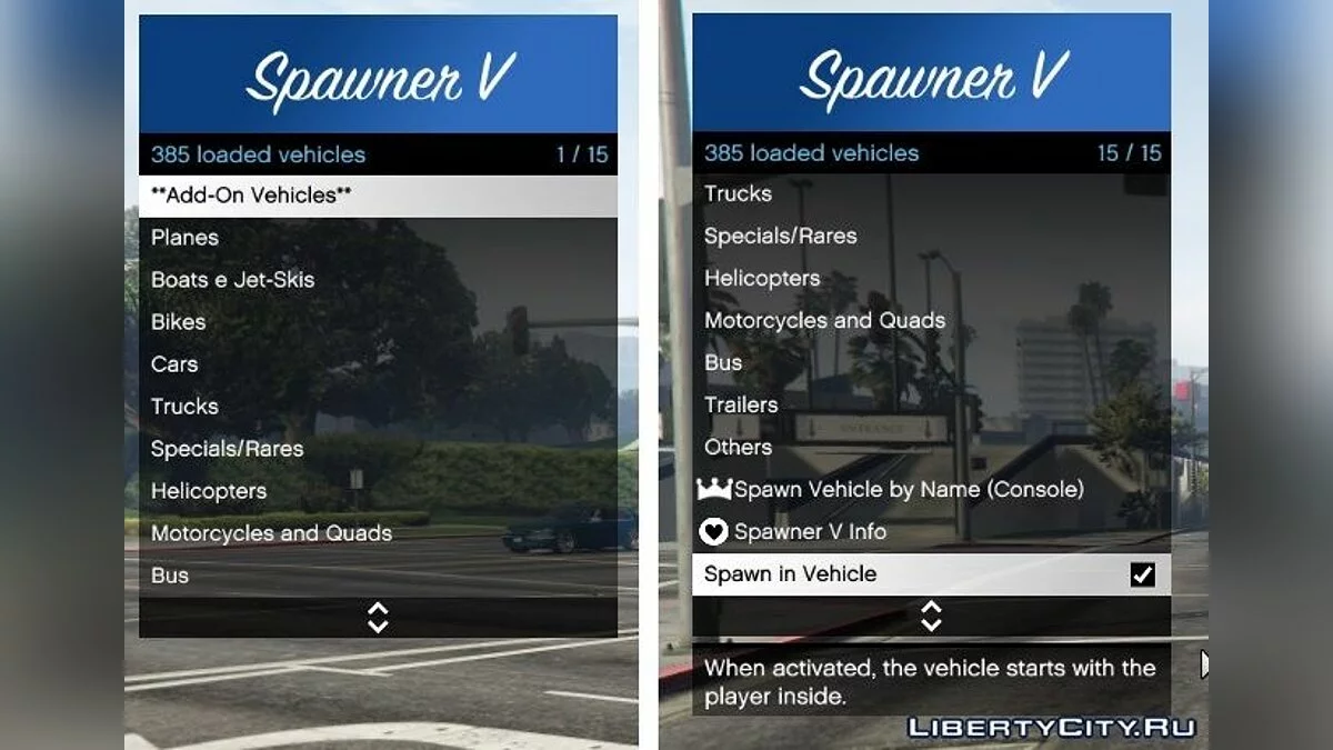 Spawner V 1.5 / GTA 5