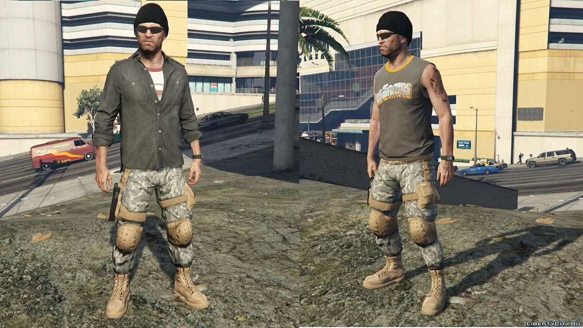 Бойові штани для Тревора, Франкліна та Майкла 1.2 / GTA 5