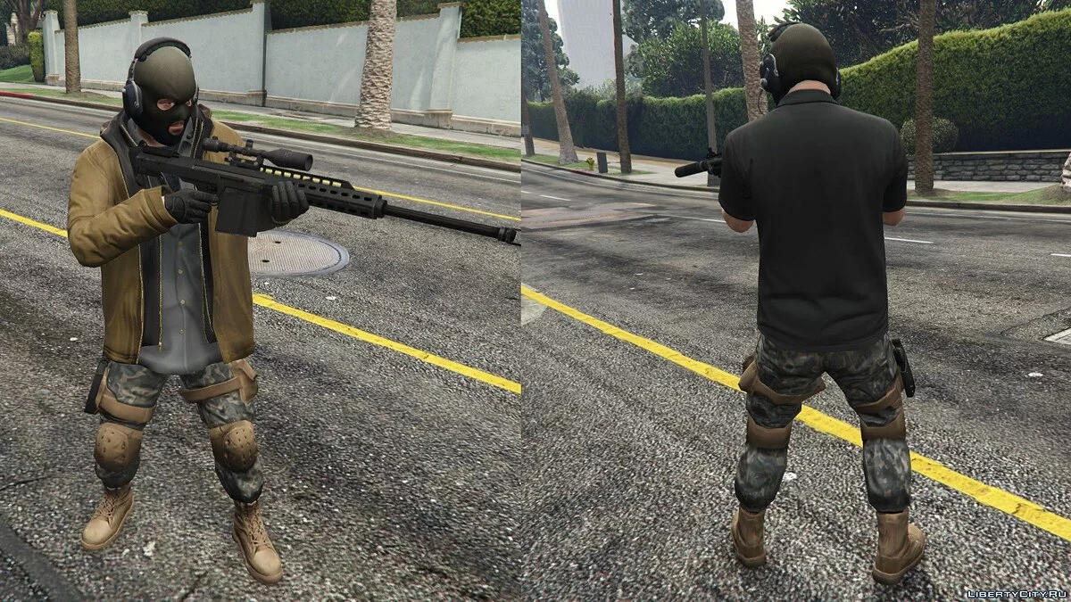 Бойові штани для Тревора, Франкліна та Майкла 1.2 / GTA 5