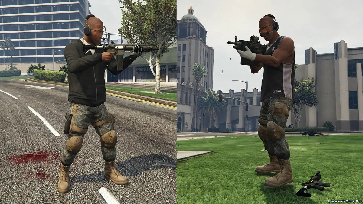Бойові штани для Тревора, Франкліна та Майкла 1.2 / GTA 5