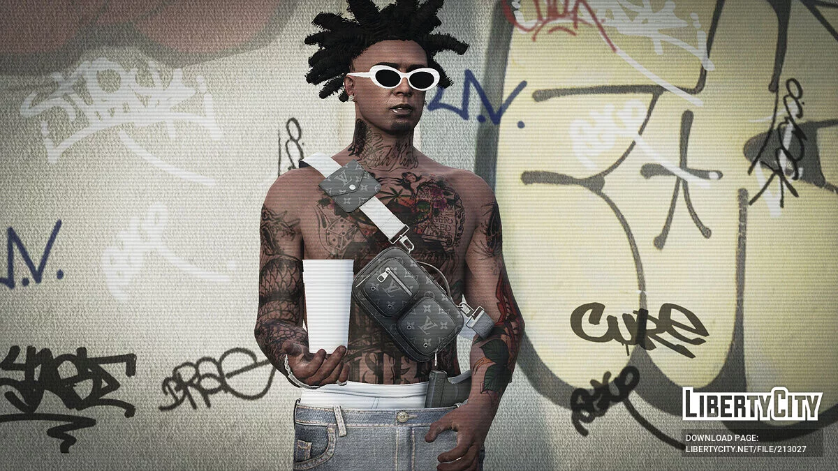 Jeans-skinny with Glock for Male MP / GTA 5