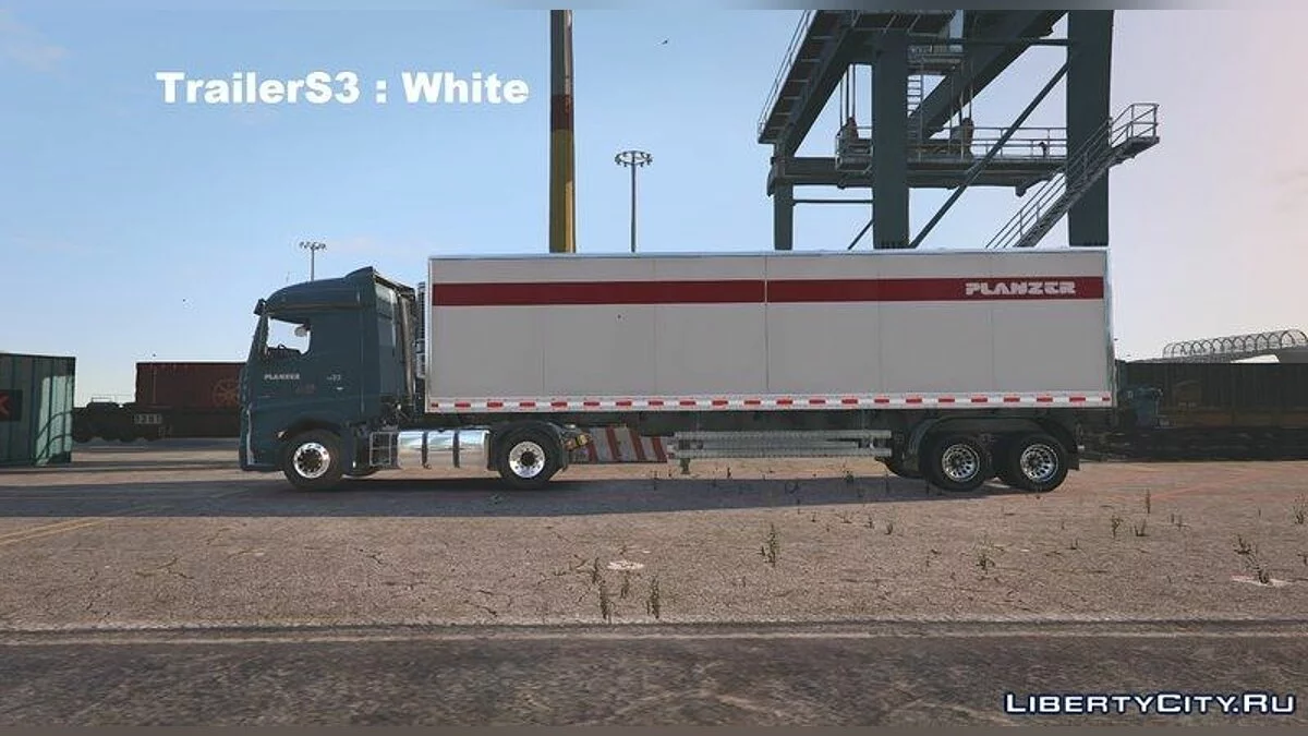 Mercedes Actros Planzer with Two Planzer Trailers / GTA 5