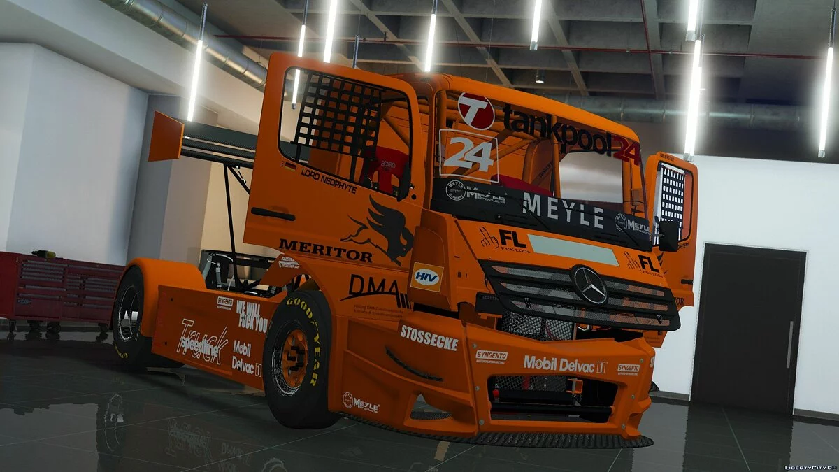 MERCEDES-BENZ #24 TANKPOOL RACING TRUCK 2015 [ADDON | ANIMIERT] 1.01 / GTA 5