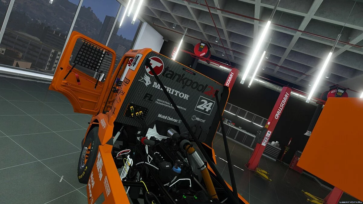 MERCEDES-BENZ #24 TANKPOOL RACING TRUCK 2015 [ADDON | ANIMIERT] 1.01 / GTA 5