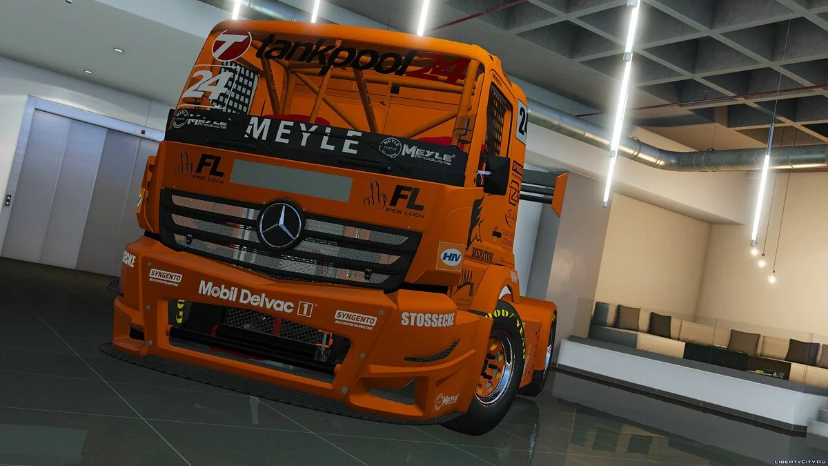 MERCEDES-BENZ #24 TANKPOOL RACING TRUCK 2015 [ADDON | ANIMIERT] 1.01 / GTA 5