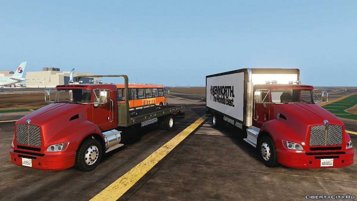 Camión Kenworth T440 Box / Plataforma 2012 [Plantilla] 2.2 / GTA 5