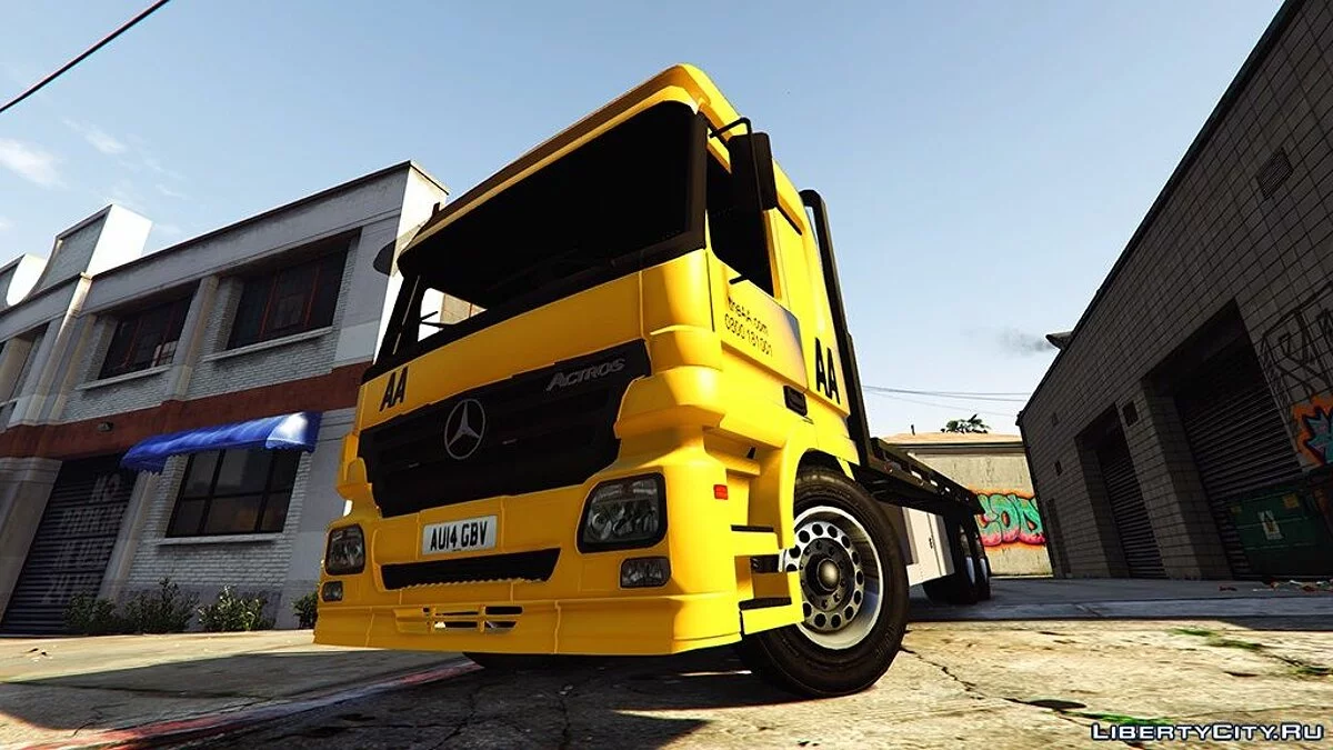 Mercedes Actros Recovery Truck [British] 1.0 / GTA 5