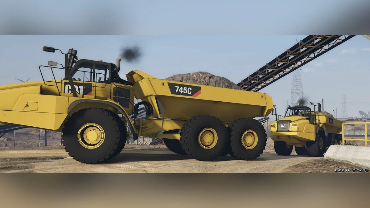 Caminhão Basculante Offroad Caterpillar 745C 2018 [ADD-ON] 1.0 / GTA 5