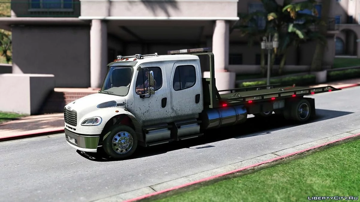 Freightliner M2 Crew Cab Flatbed [Додаток | Скрипт | БЕТА] 1.0 / GTA 5
