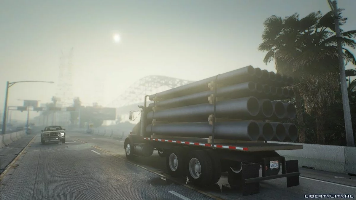 Caminhão Kenworth T800 com carroceria plana [Substituir | Animado | LODs] 1.0 / GTA 5