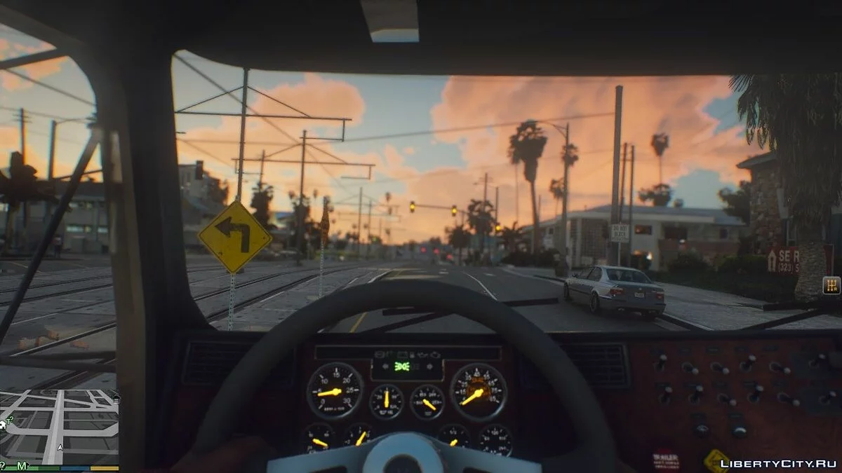 Caminhão Kenworth T800 com carroceria plana [Substituir | Animado | LODs] 1.0 / GTA 5