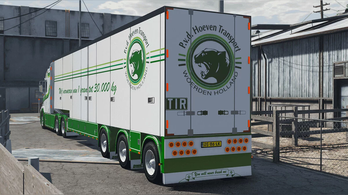 Scania 770ST Patrick VD Hoeven + trailer limetec v2.0 / GTA 5