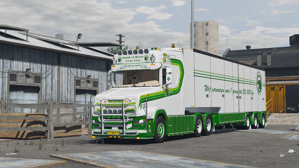 Scania 770ST Patrick VD Hoeven + trailer limetec v2.0 / GTA 5