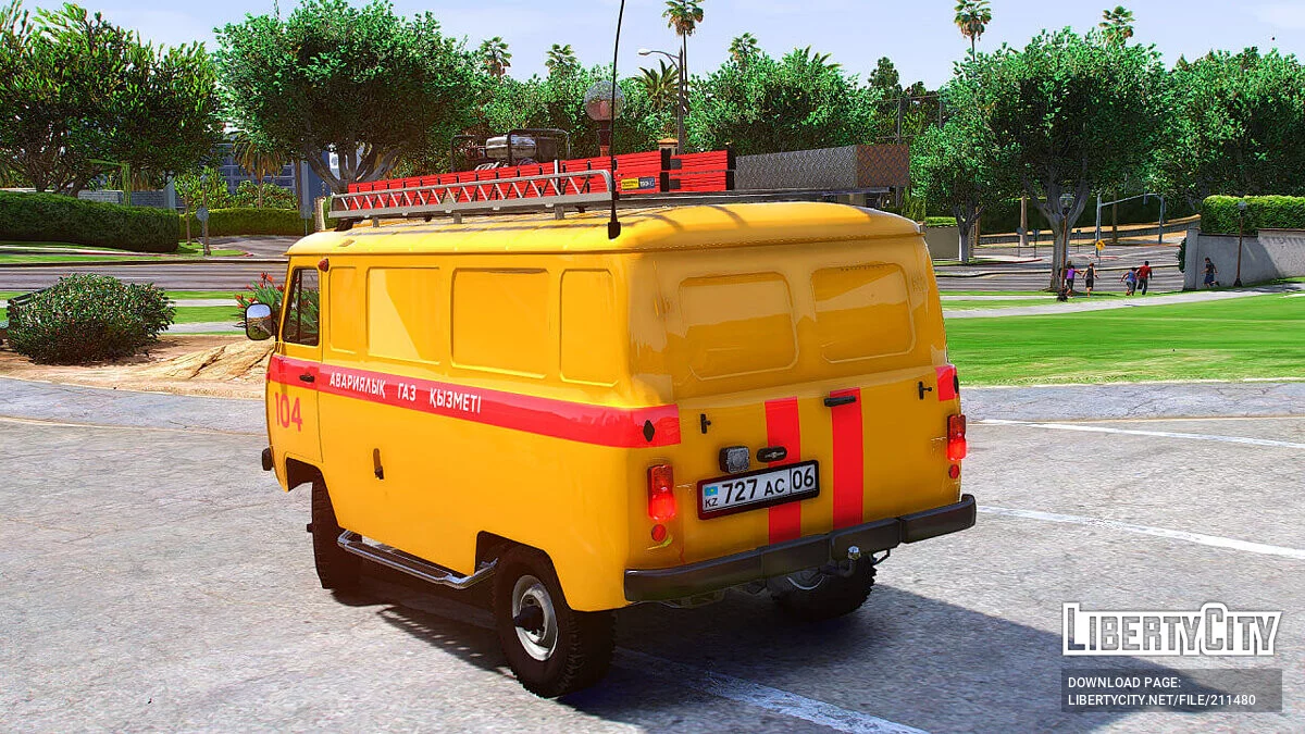 1989 UAZ 3962 Газова аварійна служба Казахстану [Add-On | KZ Plates | Extras] / GTA 5