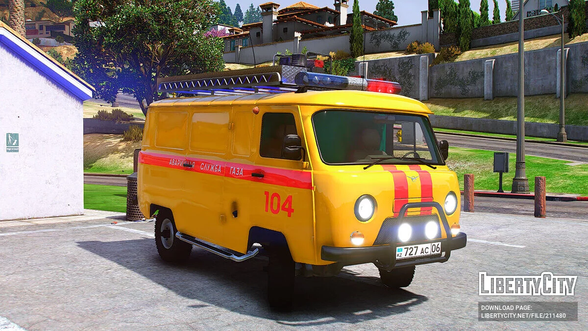 1989 UAZ 3962 Газова аварійна служба Казахстану [Add-On | KZ Plates | Extras] / GTA 5
