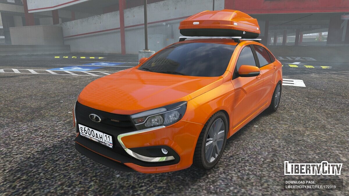 Lada vesta addon gta 5 фото 3