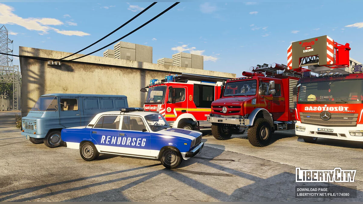 ВАЗ LADA 2105-2107 Policía Húngara Antigua 1.0 / GTA 5