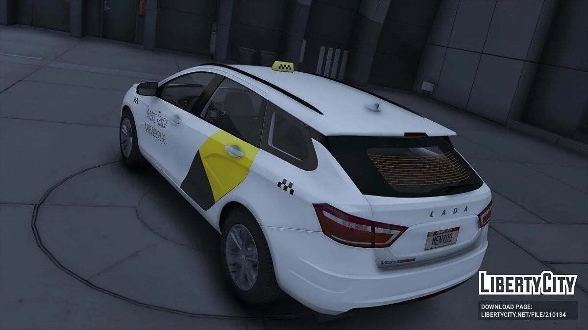 Lada Vesta Taksi / GTA 5