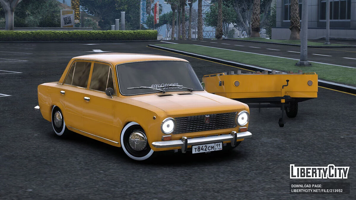 1972 LADA 2101 «Classic» [Add-On | Car + Trailer | Plates | Extras | Livery | Template] / GTA 5