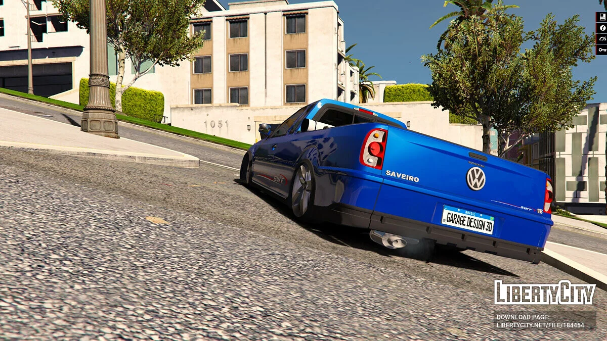 Volkswagen Saveiro G4 Surf Azul Do Lukao [Add-On] / GTA 5