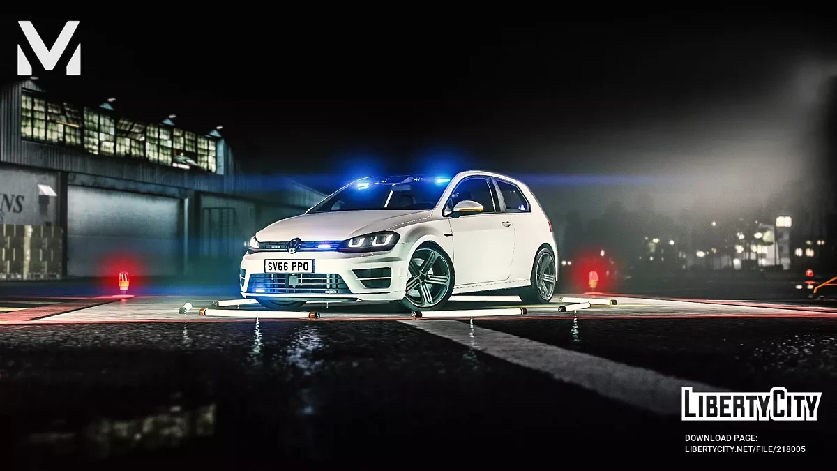 Volkswagen Golf R Mk7 Sin Marcas / GTA 5