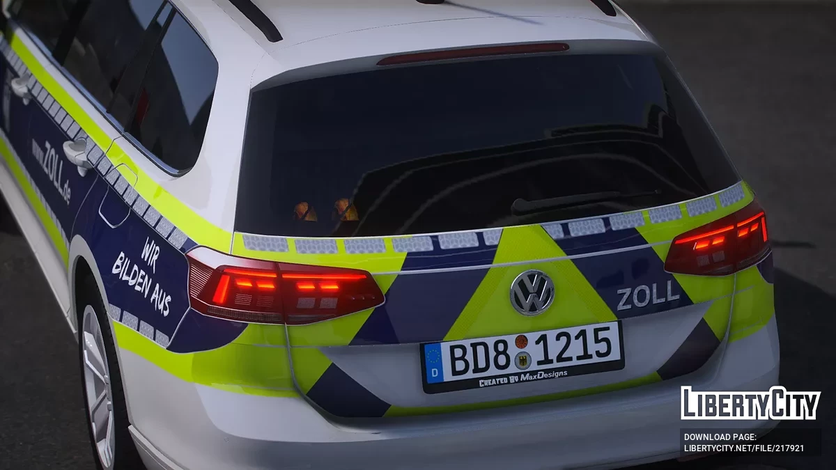 Volkswagen Passat B8 Facelift FuStw Zoll / GTA 5