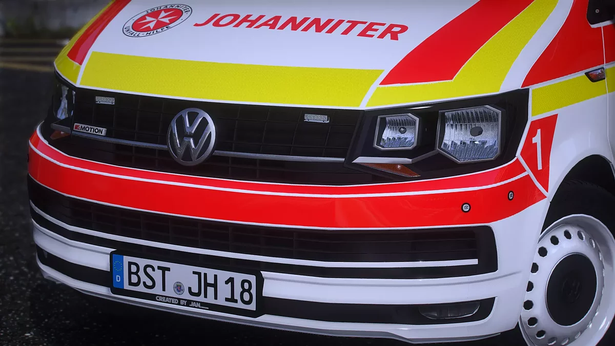 Volkswagen Transporter T6 Johanniter Bärenstein / GTA 5