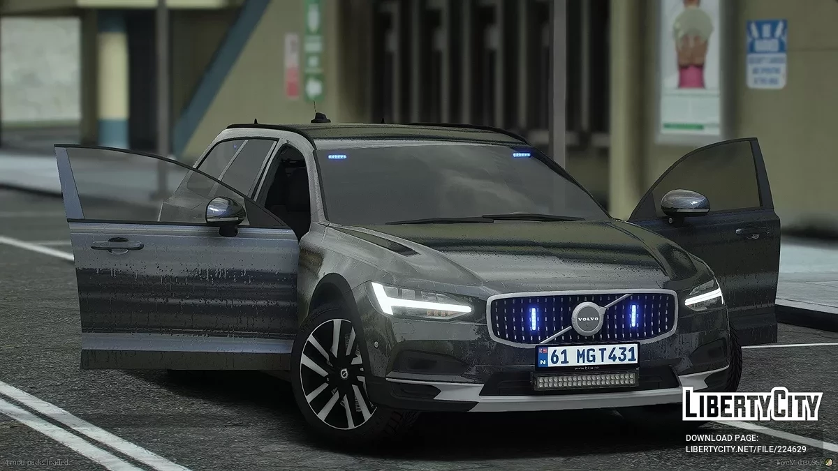 Volvo V90 Cross Country 2022, Police banalisée / GTA 5