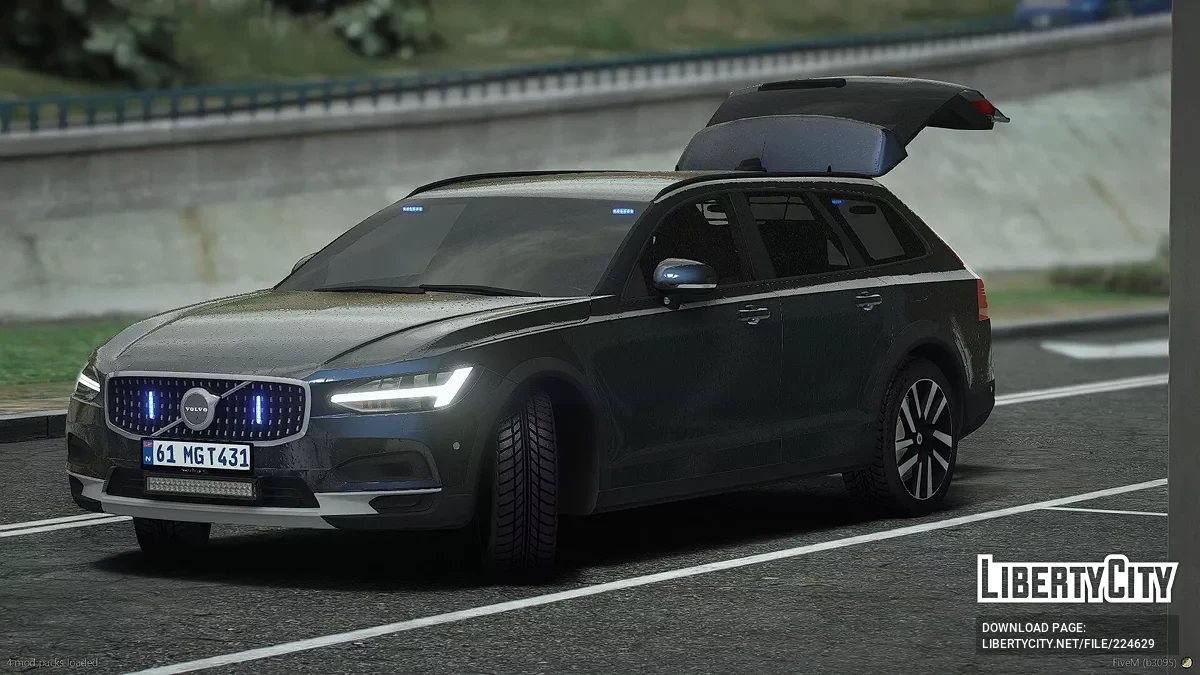Volvo V90 Cross Country 2022, Police banalisée / GTA 5